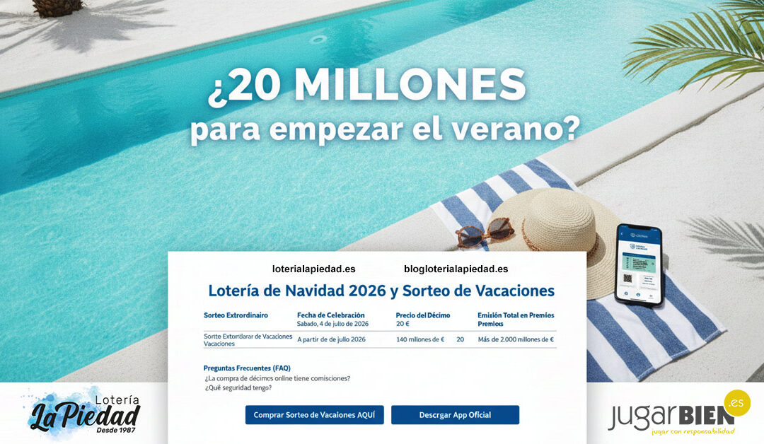 Lotería y Calendario de Grandes Sorteos de Verano y Cómo Comprar Online Seguro Actualmente en 2026