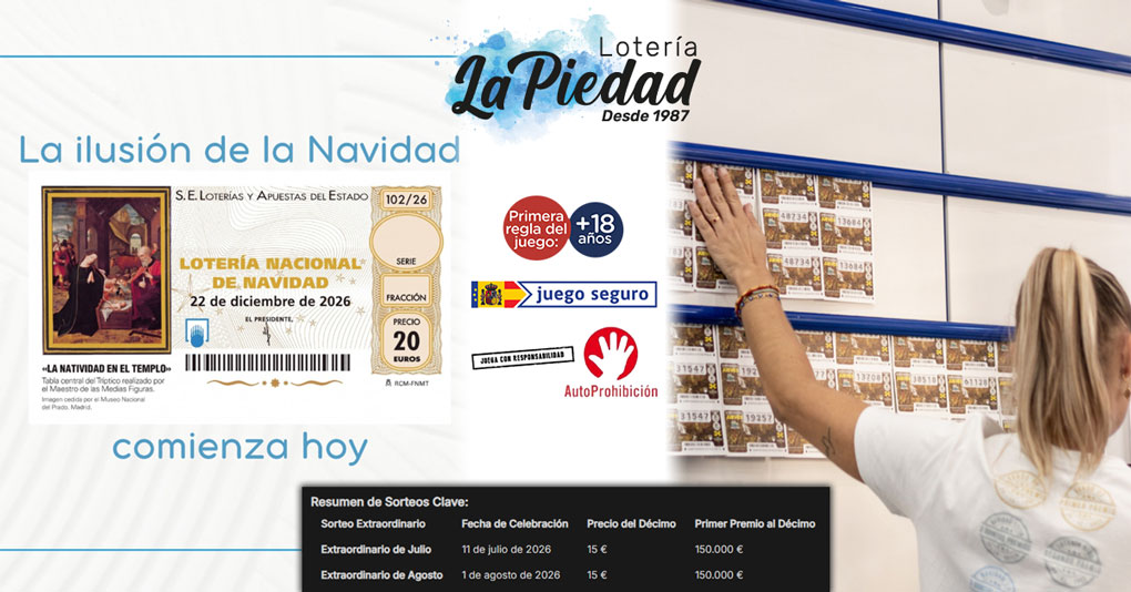Lotería Nacional en Verano 2026: Novedades, Próximos Sorteos y Preventa de Navidad