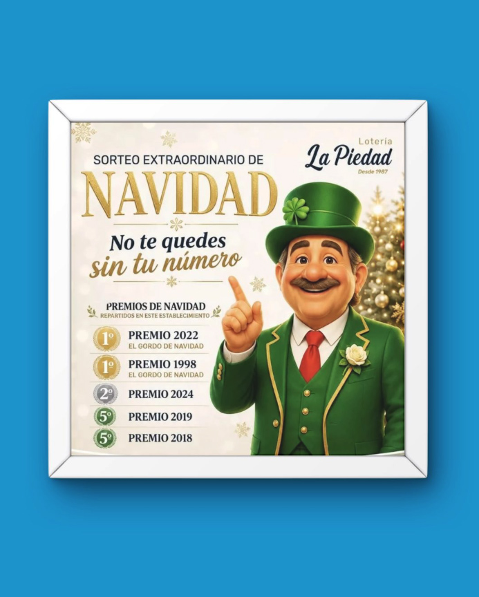 En Lotería La Piedad ya puedes conseguir tu décimo a través de nuestra página web