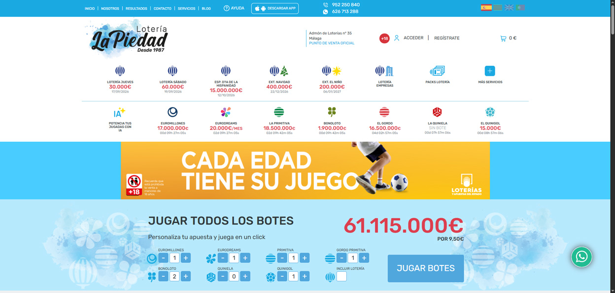 61.115.000 € Por 9,50 €