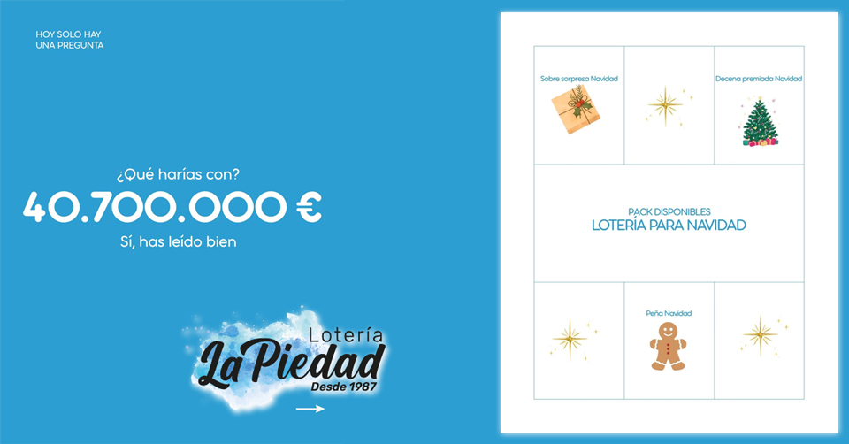 Juega online a través de nuestra web loteria la piedad.es o pásate por la adminstración o punto de venta